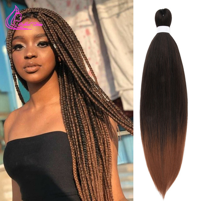 Yaki Straight Jumbo Braiding Hair  Ombre Blonde Brown Jumbo Braid - Easy  Braiding - Aliexpress